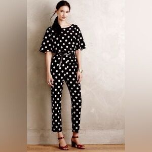 Anthropologie Corey Lynn Calter Polka Dot Jumpsuit S